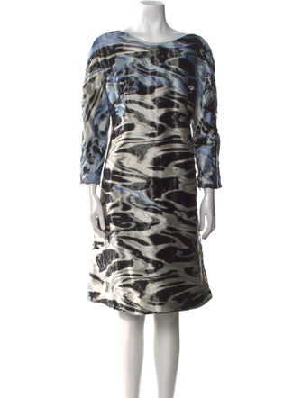 Carolina Herrera Printed Knee-Length Dress