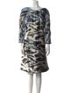Carolina Herrera Printed Knee-Length Dress