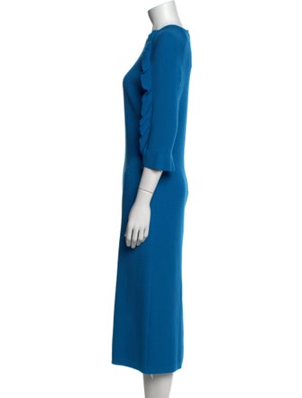 Carolina Herrera Crew Neck Long Dress