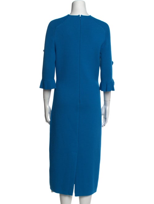 Carolina Herrera Crew Neck Long Dress
