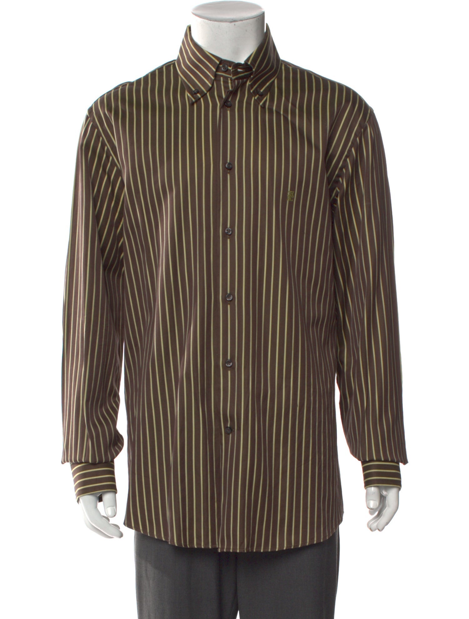 Carolina Herrera Striped Long Sleeve Dress Shirt