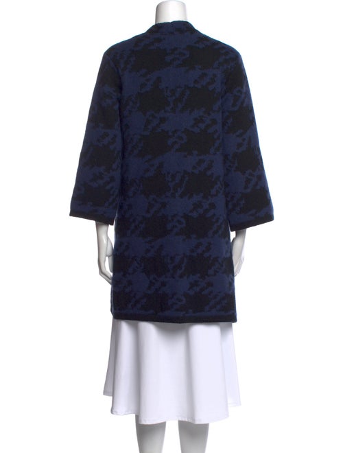 Carolina Herrera Printed Open Front Sweater