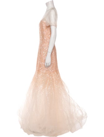 Carolina Herrera Mesh Long Dress