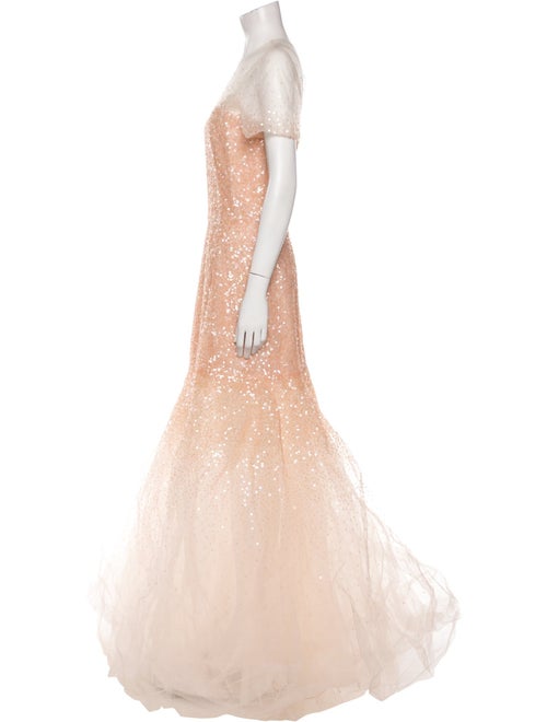 Carolina Herrera Mesh Long Dress