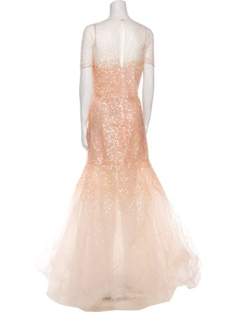 Carolina Herrera Mesh Long Dress