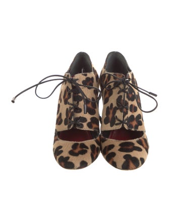 Carolina Herrera Ponyhair Animal Print Pumps