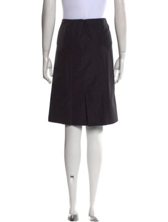 Carolina Herrera Pleated Accents Knee-Length Skirt