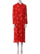 Carolina Herrera Silk Midi Length Dress