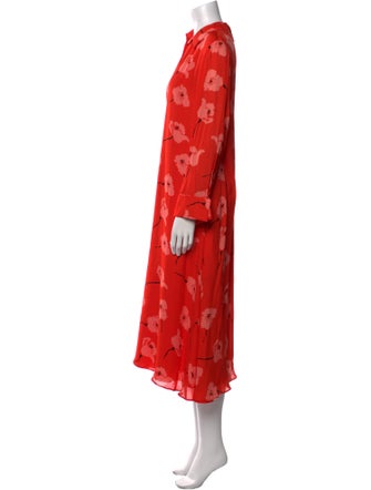 Carolina Herrera Silk Midi Length Dress