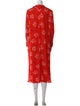 Carolina Herrera Silk Midi Length Dress