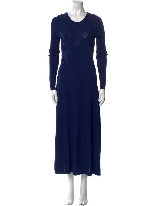 Carolina Herrera Crew Neck Long Dress