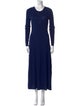 Carolina Herrera Crew Neck Long Dress