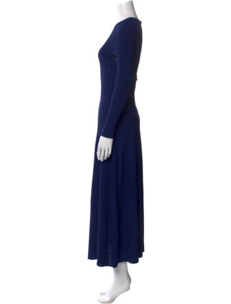 Carolina Herrera Crew Neck Long Dress