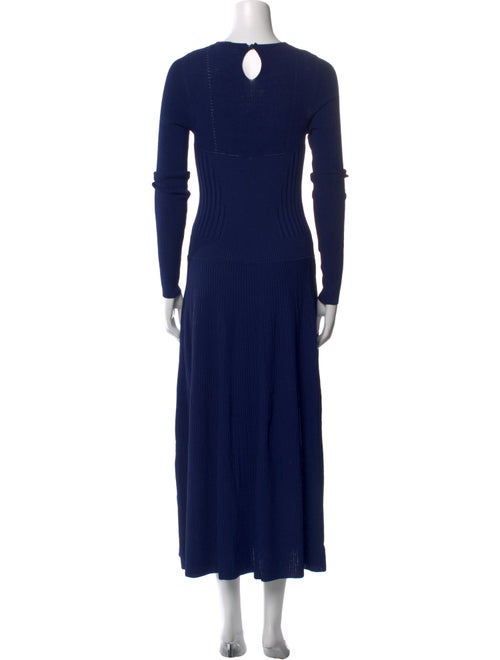Carolina Herrera Crew Neck Long Dress