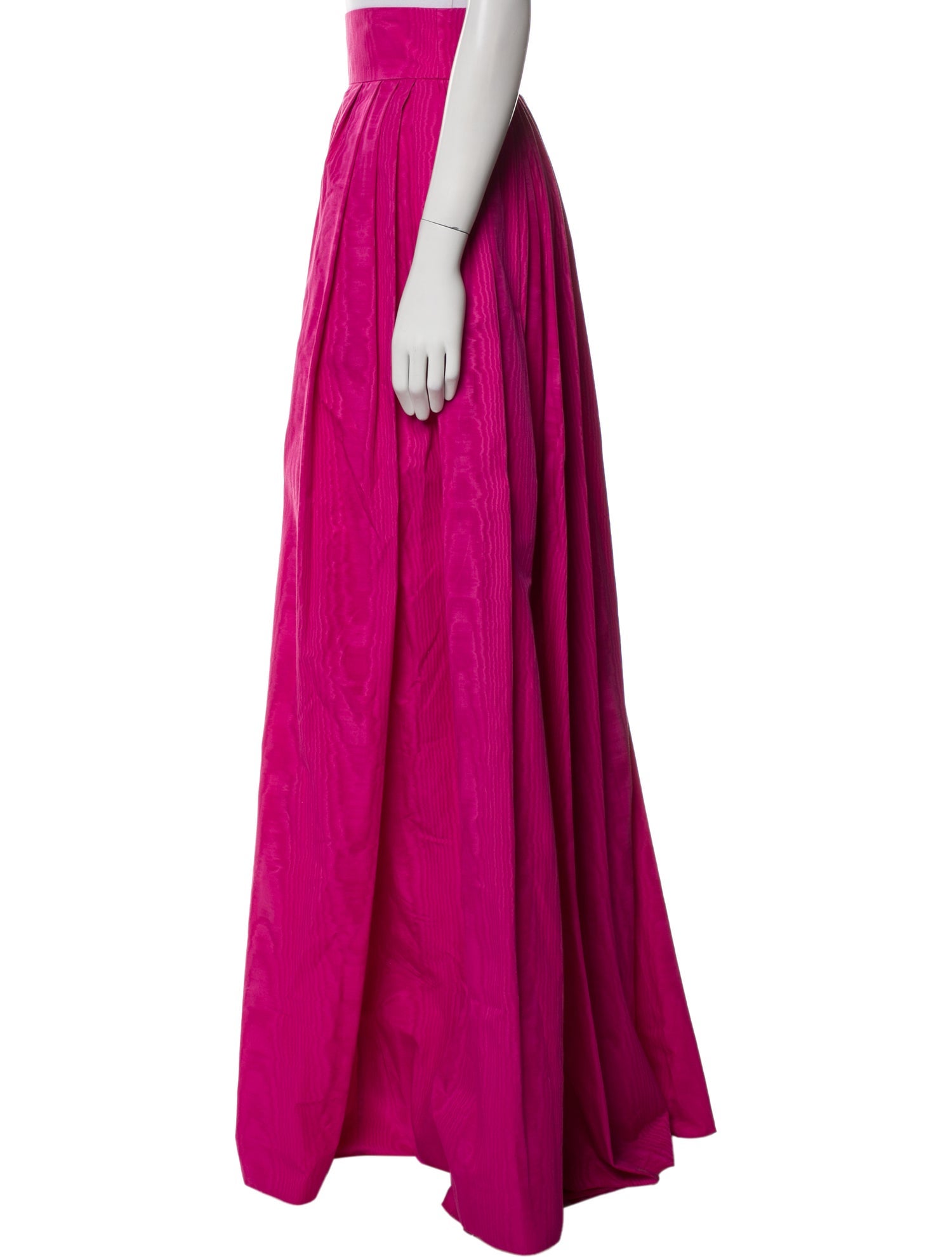 Carolina Herrera Pleated Accents Long Skirt w/ Tags