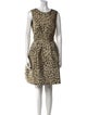 Carolina Herrera Animal Print Mini Dress