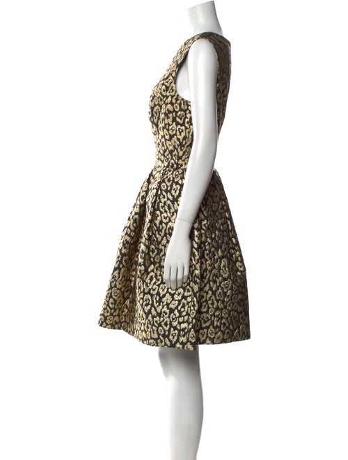 Carolina Herrera Animal Print Mini Dress