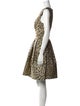 Carolina Herrera Animal Print Mini Dress