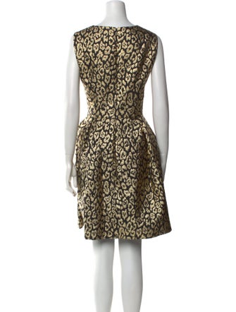 Carolina Herrera Animal Print Mini Dress