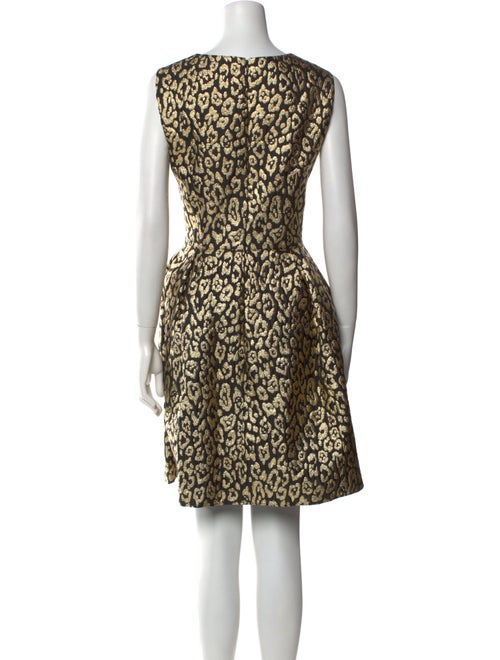 Carolina Herrera Animal Print Mini Dress