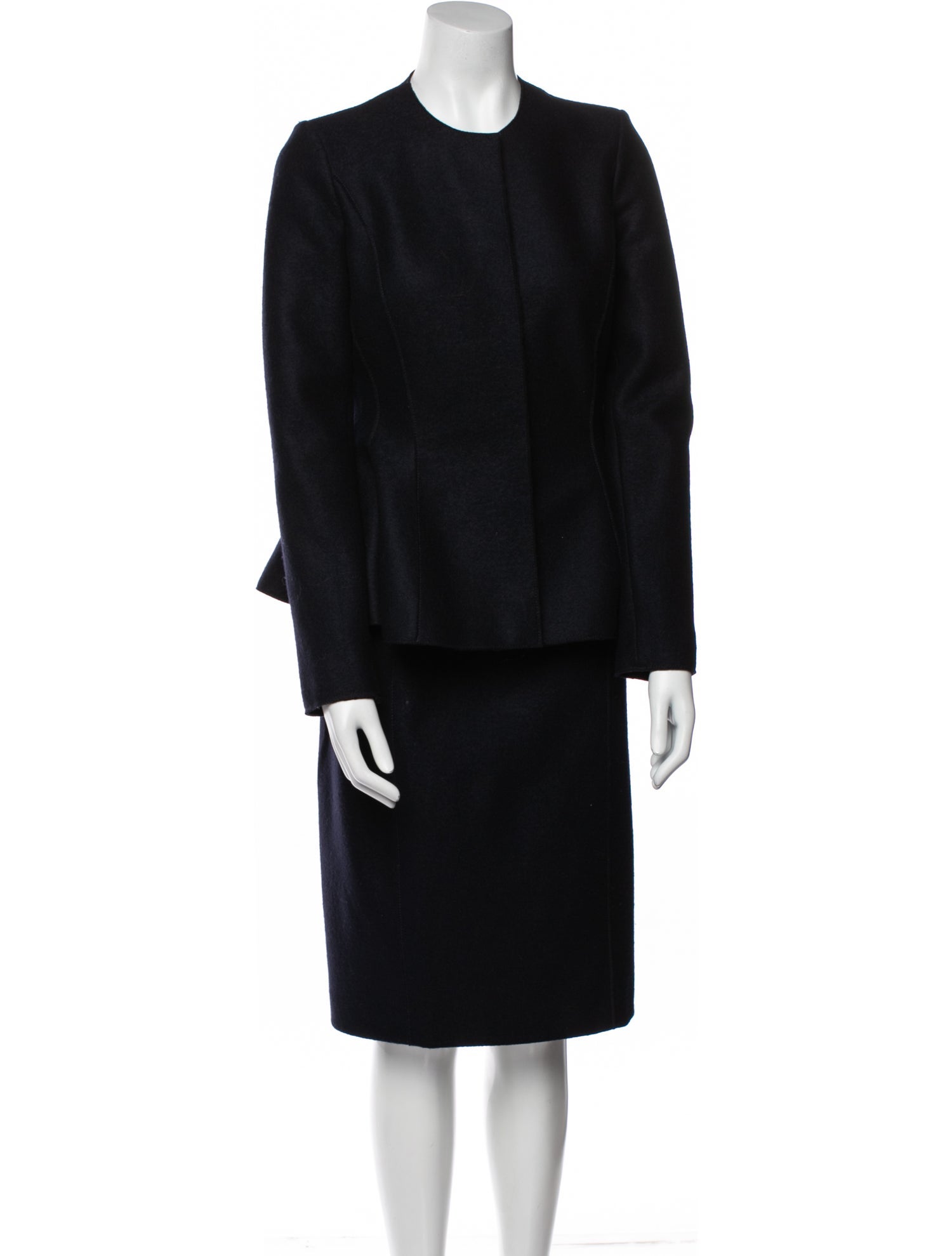 Carolina Herrera Virgin Wool Skirt Suit