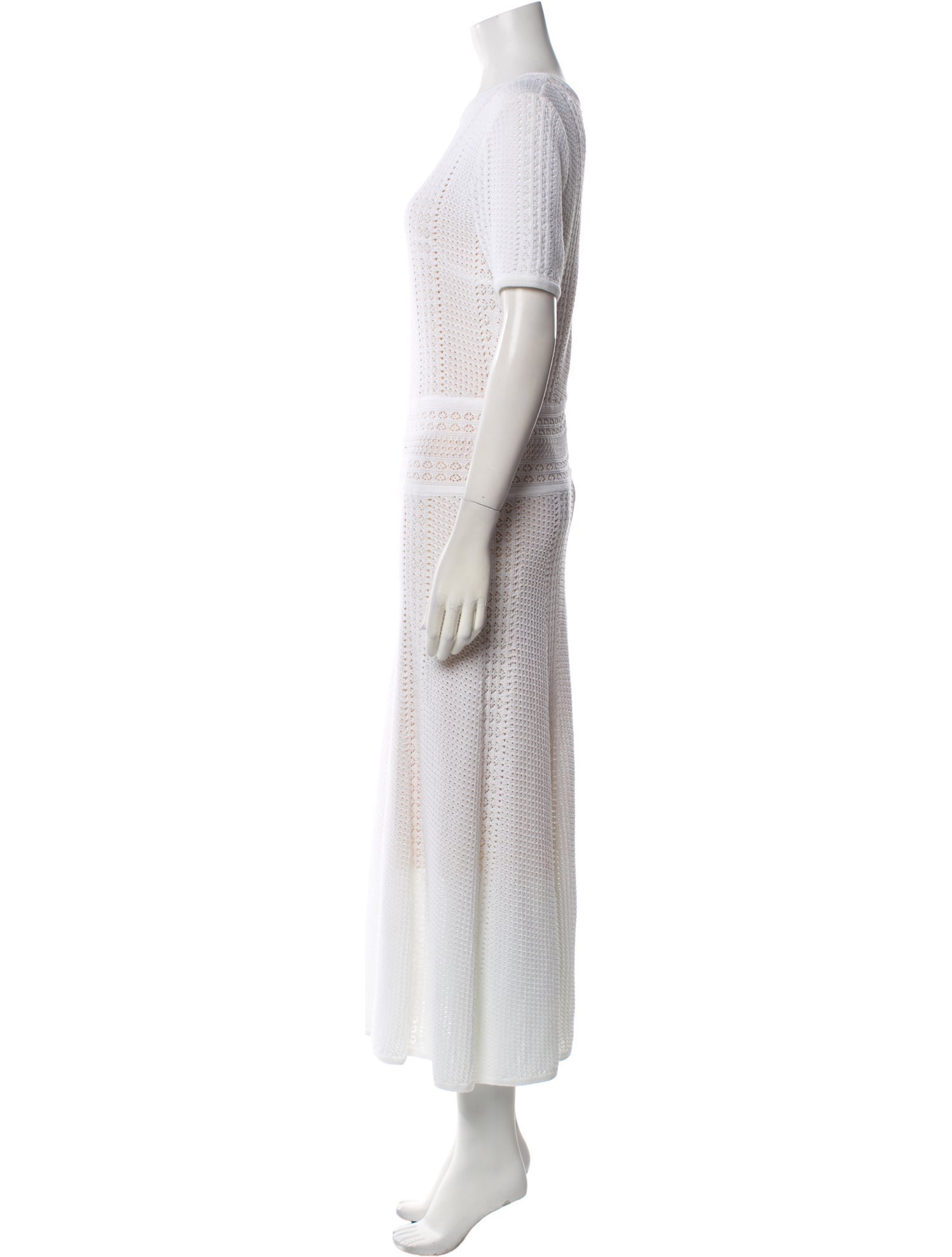 Carolina Herrera Crew Neck Long Dress