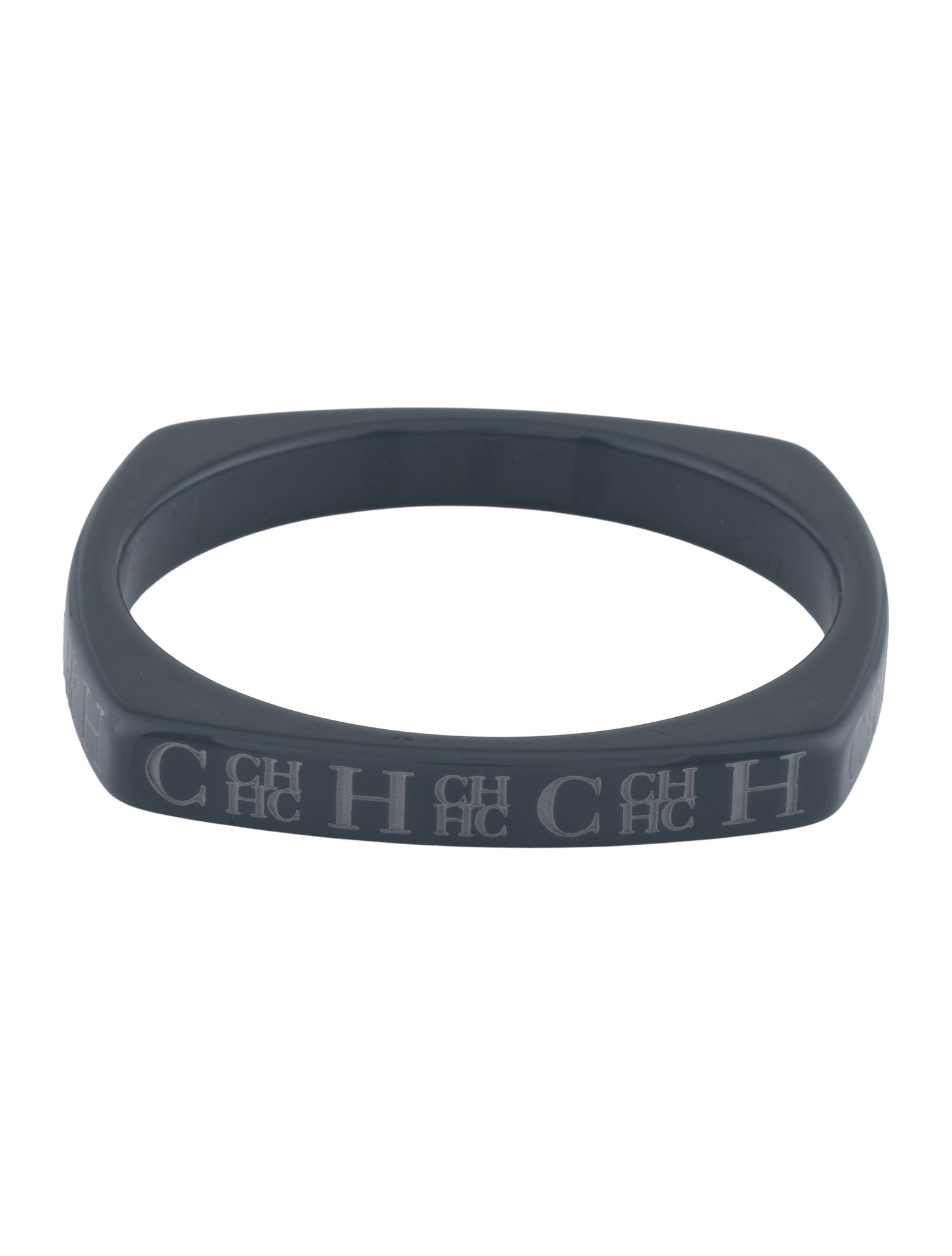 Carolina Herrera Resin Logo Bangle Bracelet