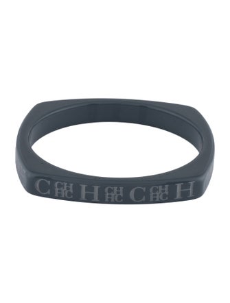 Carolina Herrera Resin Logo Bangle Bracelet