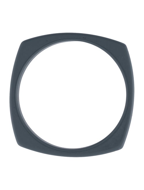 Carolina Herrera Resin Logo Bangle Bracelet