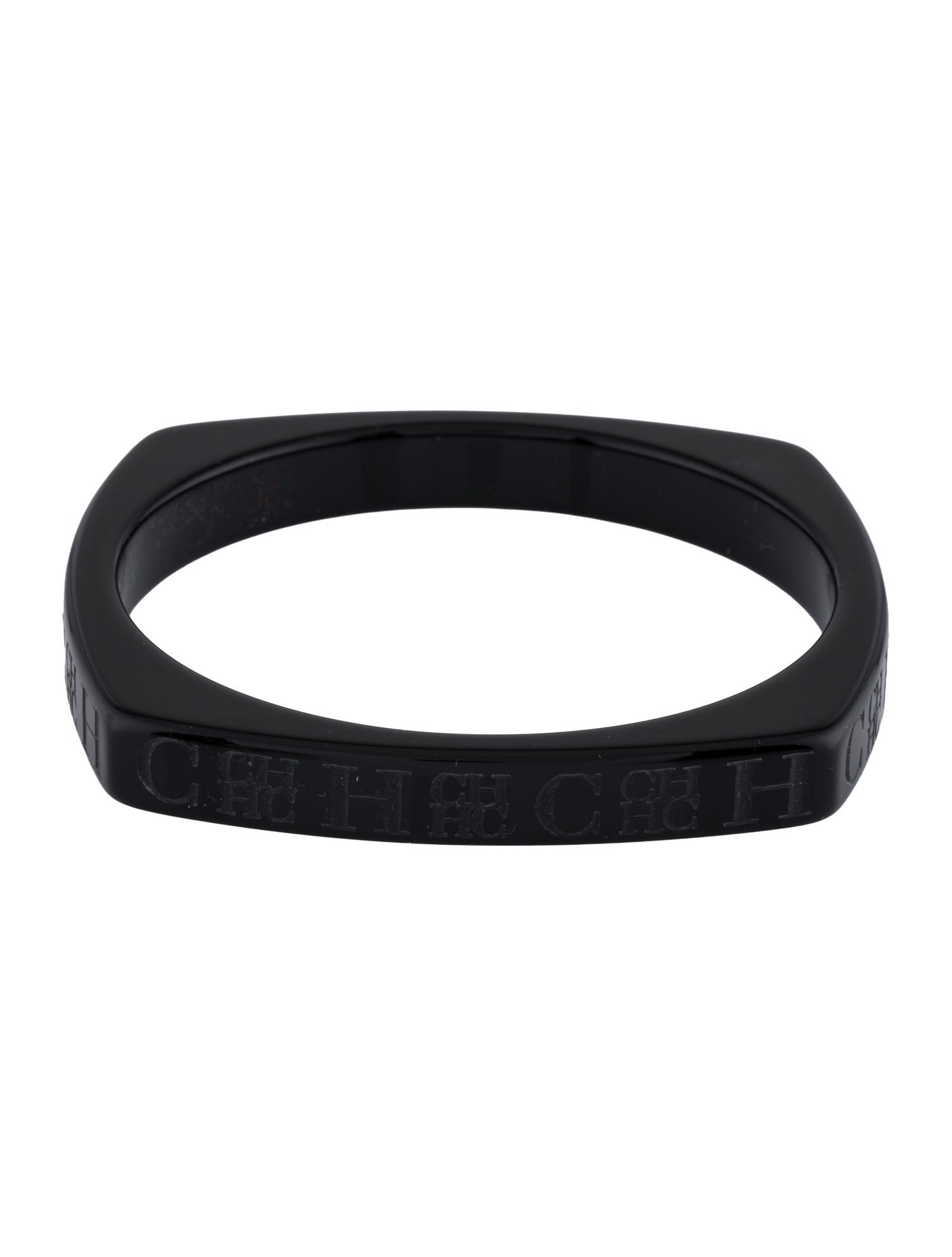 Carolina Herrera Resin Logo Bangle Bracelet