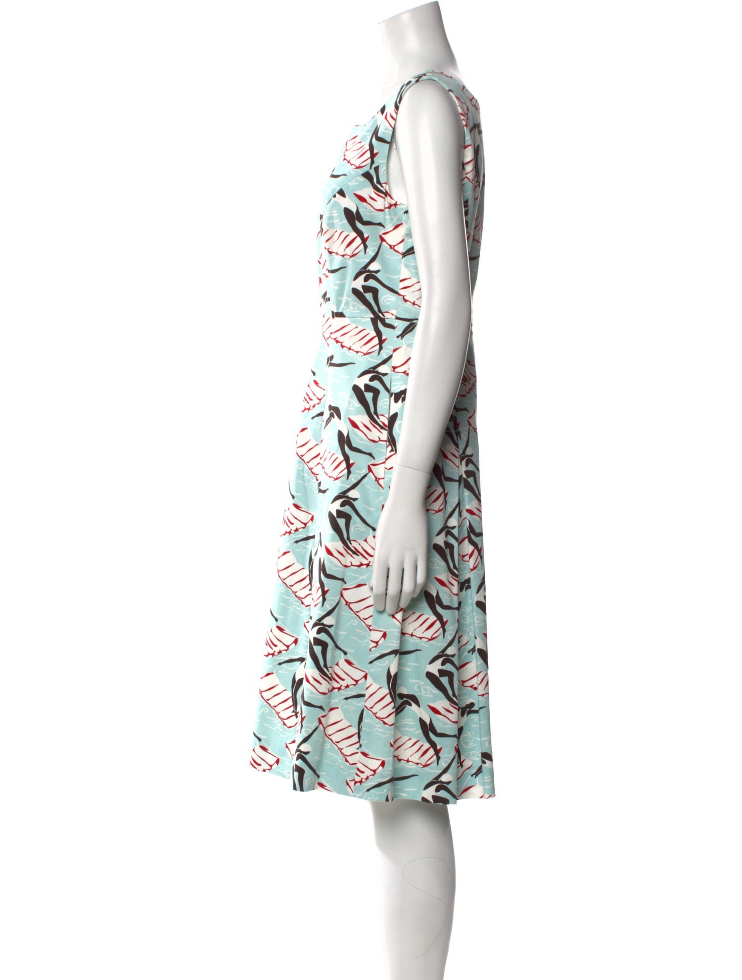 Carolina Herrera Printed Knee-Length Dress