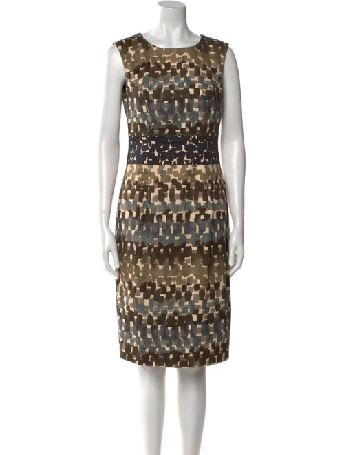 Carolina Herrera Printed Knee-Length Dress