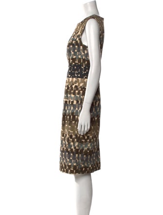 Carolina Herrera Printed Knee-Length Dress
