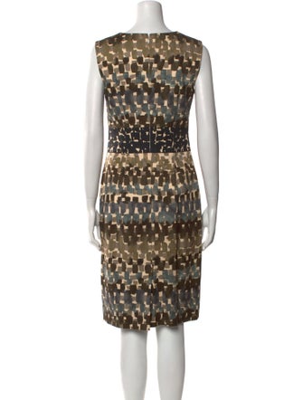 Carolina Herrera Printed Knee-Length Dress