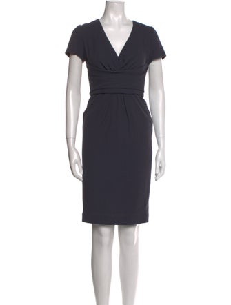 Carolina Herrera Wool Knee-Length Dress