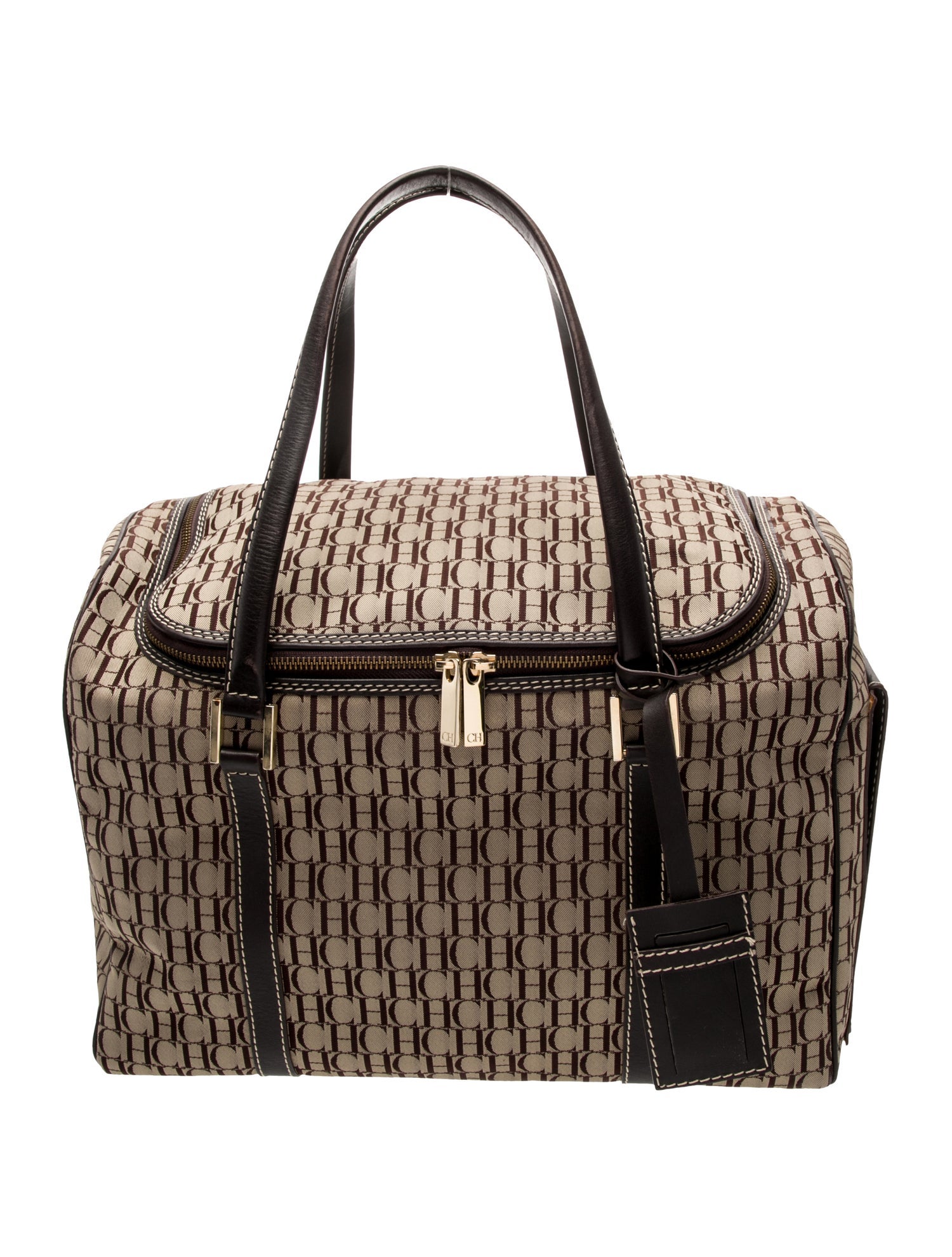 Carolina Herrera Canvas Briefcase