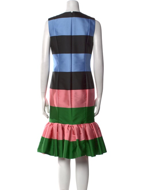 Carolina Herrera Striped Midi Length Dress