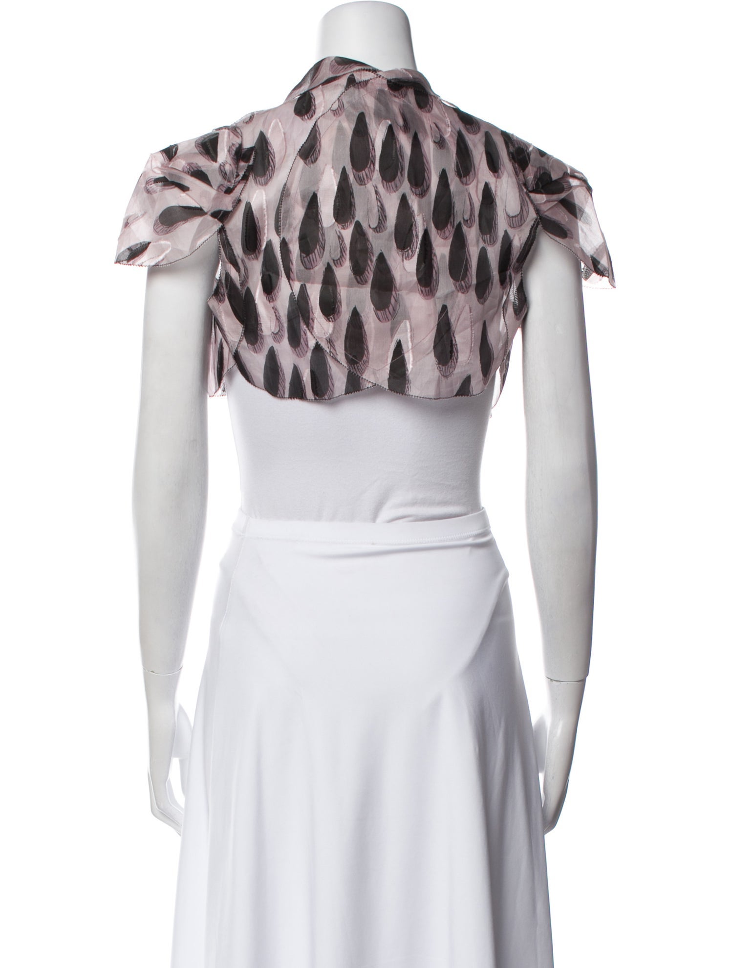 Carolina Herrera Wool Patterned Bolero w/ Tags