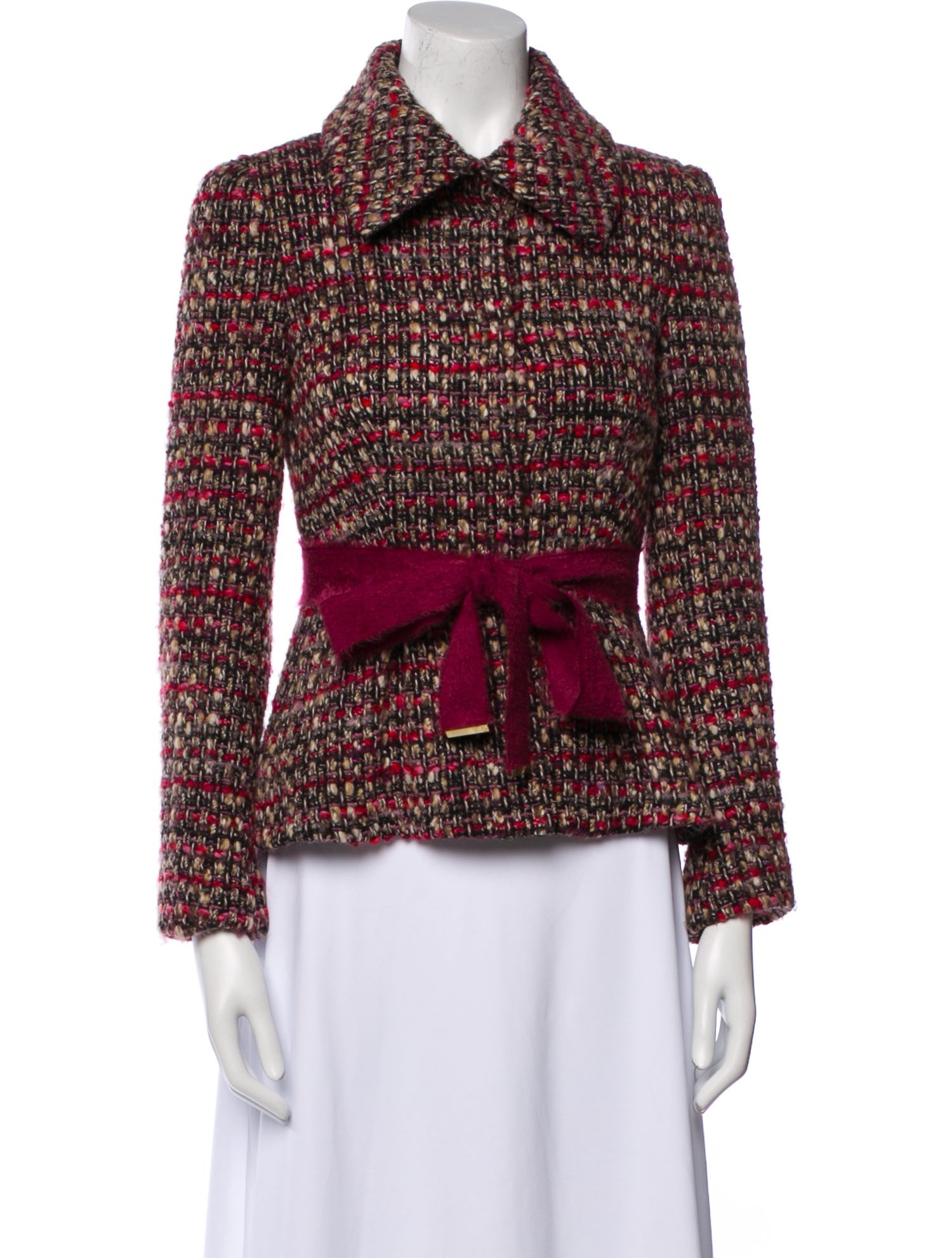 Carolina Herrera Tweed Pattern Blazer