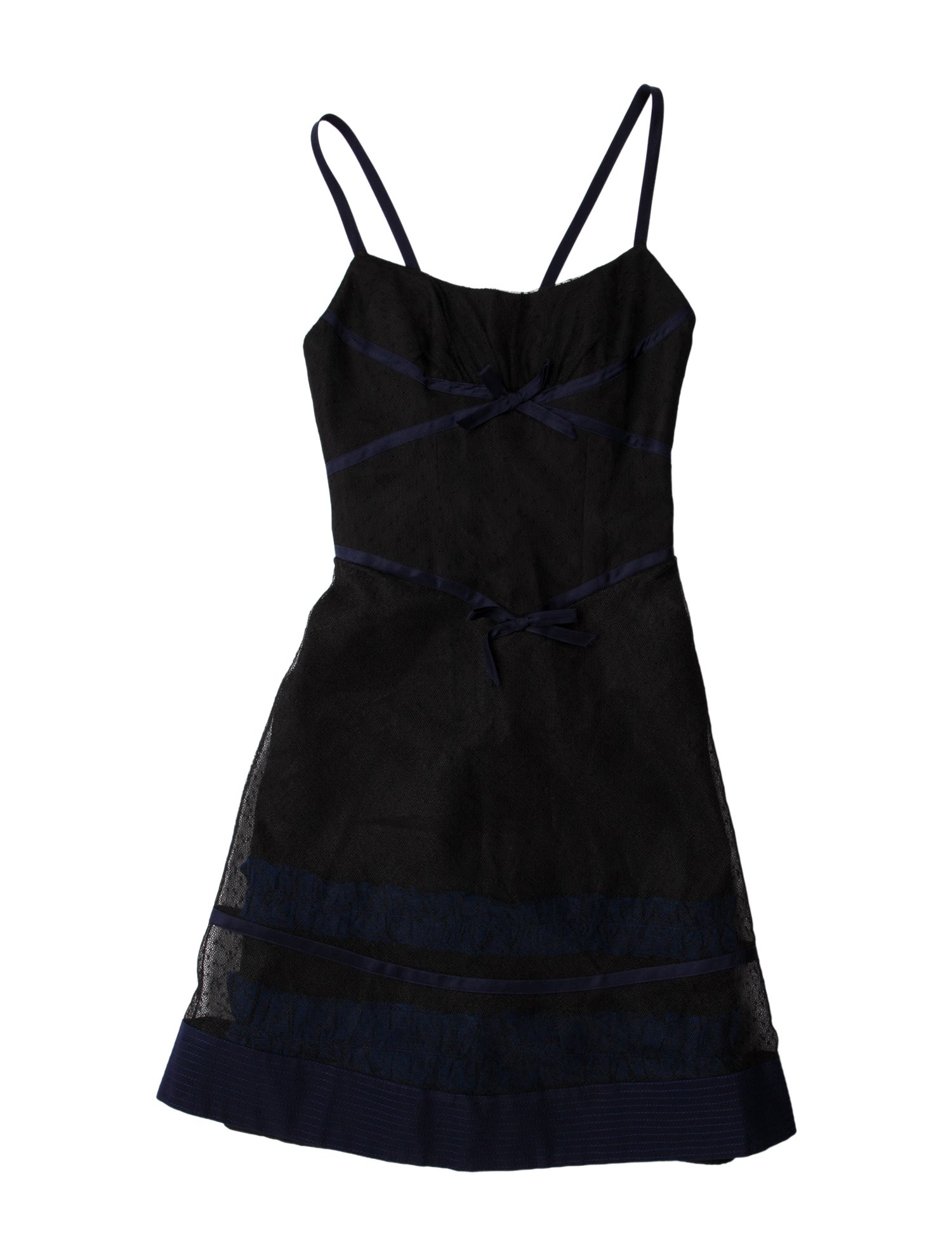 Carolina Herrera Square Neckline Mini Dress