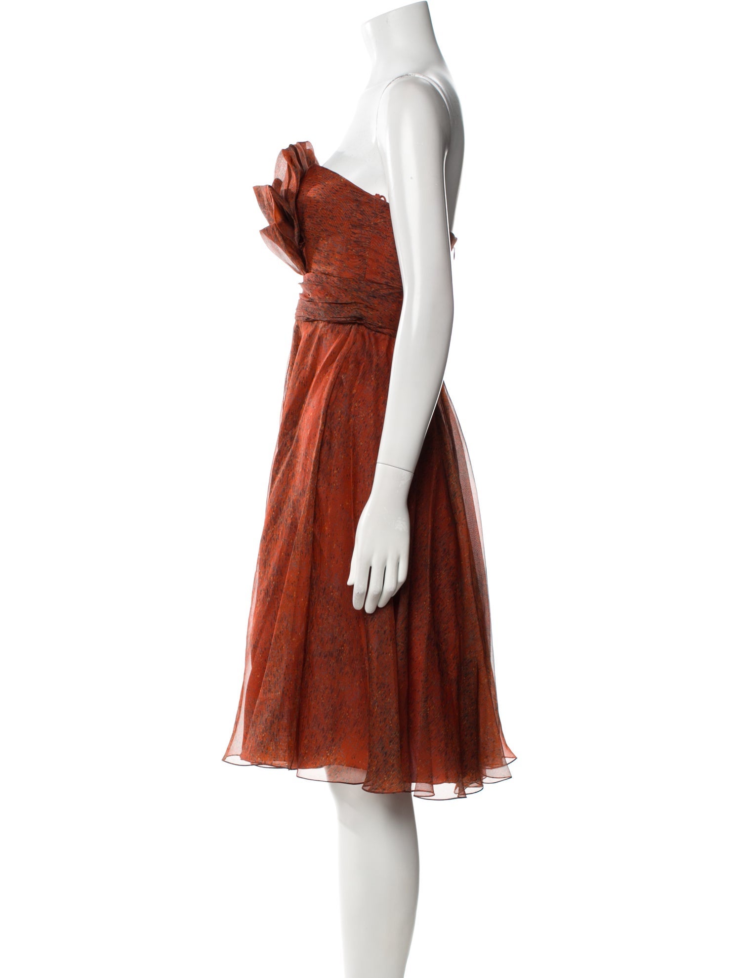 Carolina Herrera Silk Knee-Length Dress