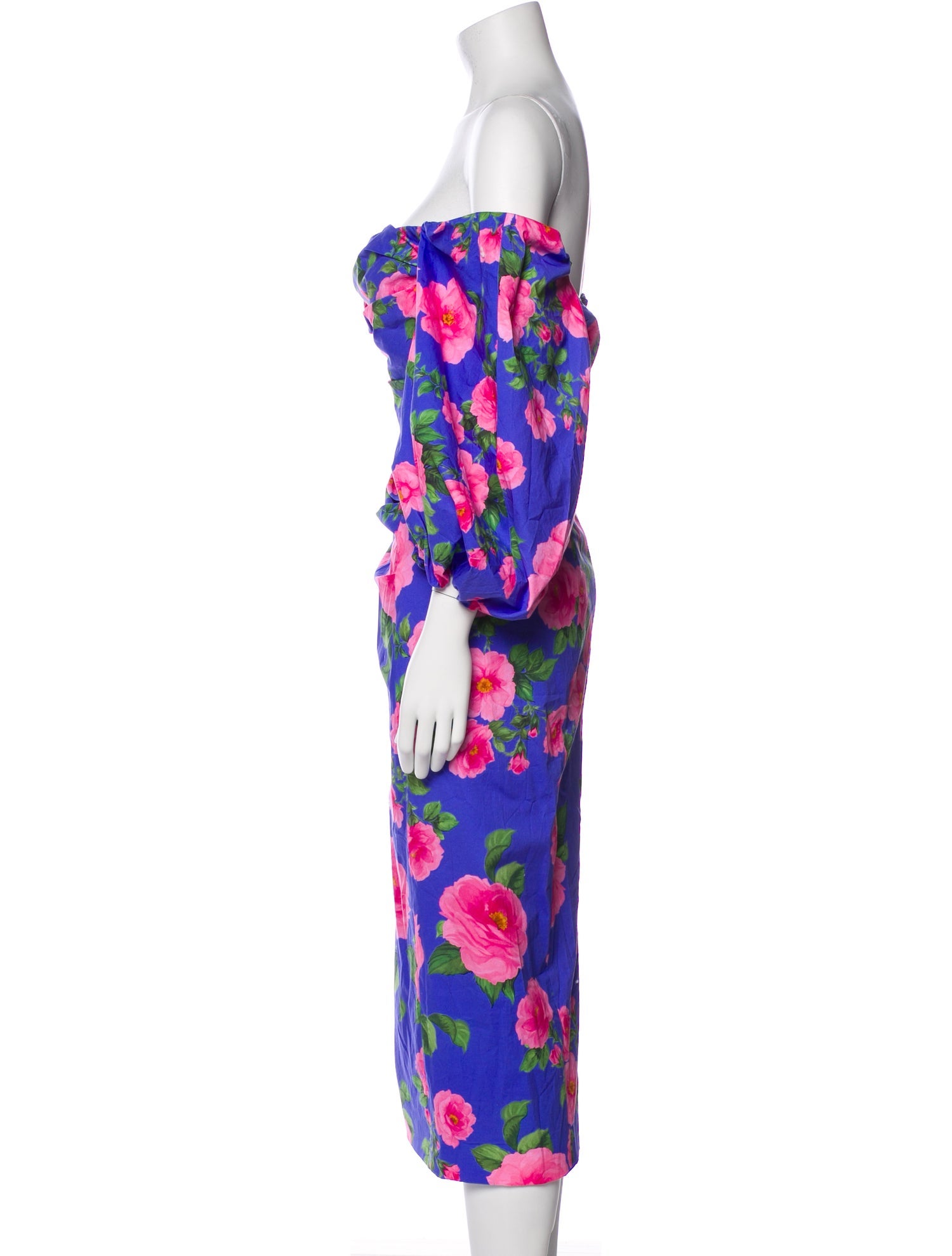 Carolina Herrera Floral Print Midi Length Dress w/ Tags
