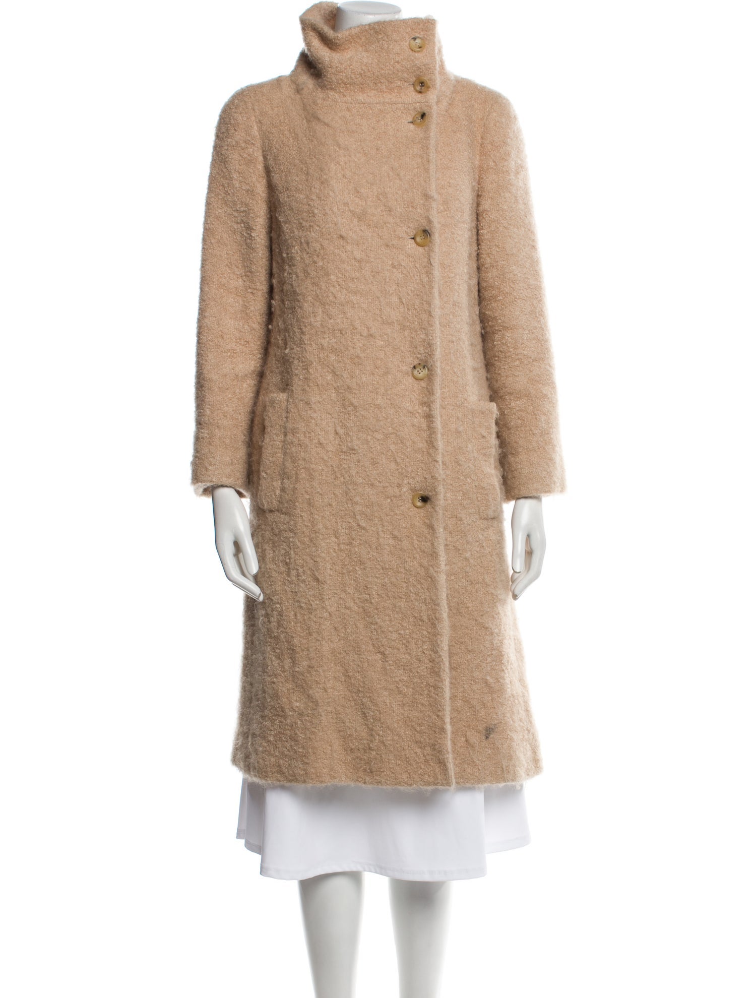 Carolina Herrera Nylon Faux Fur Coat