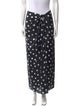 Carolina Herrera Polka Dot Print Midi Length Skirt