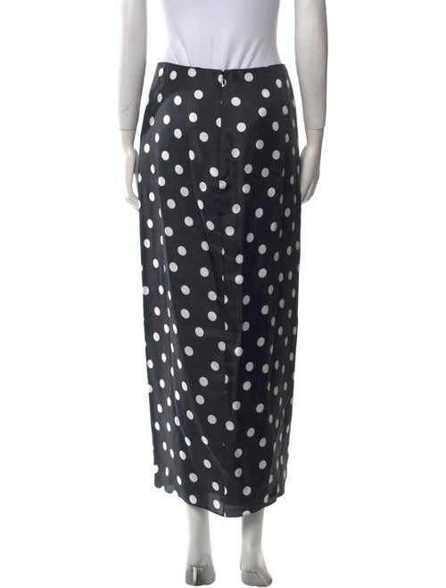 Carolina Herrera Polka Dot Print Midi Length Skirt