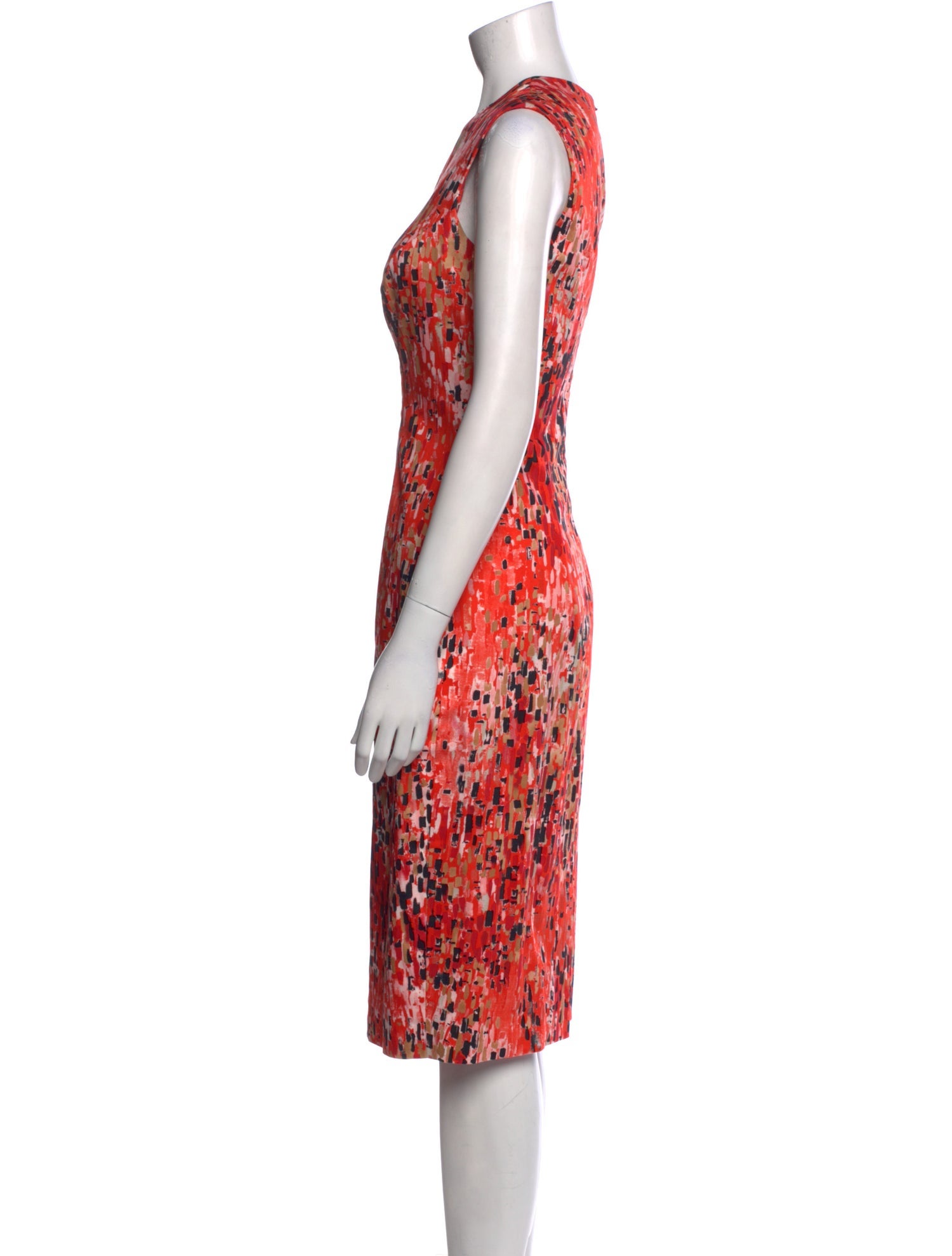 Carolina Herrera Printed Midi Length Dress