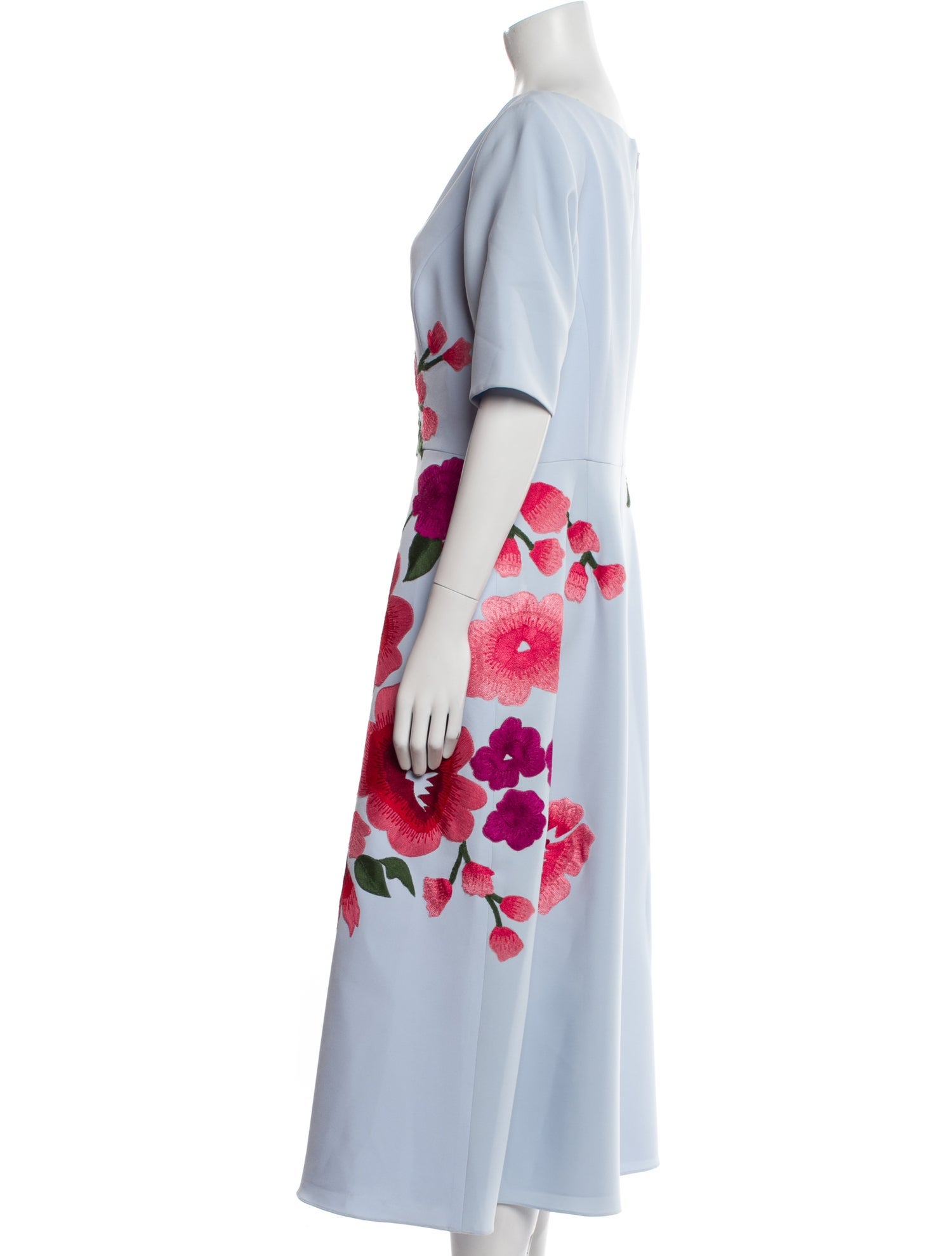 Carolina Herrera Floral Print Long Dress w/ Tags