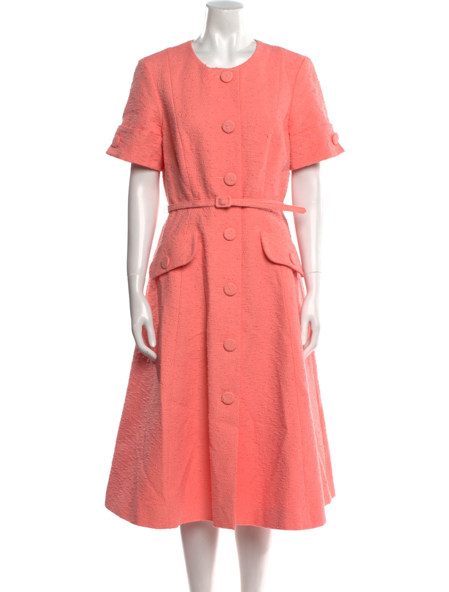 Carolina Herrera Crew Neck Midi Length Dress w/ Tags