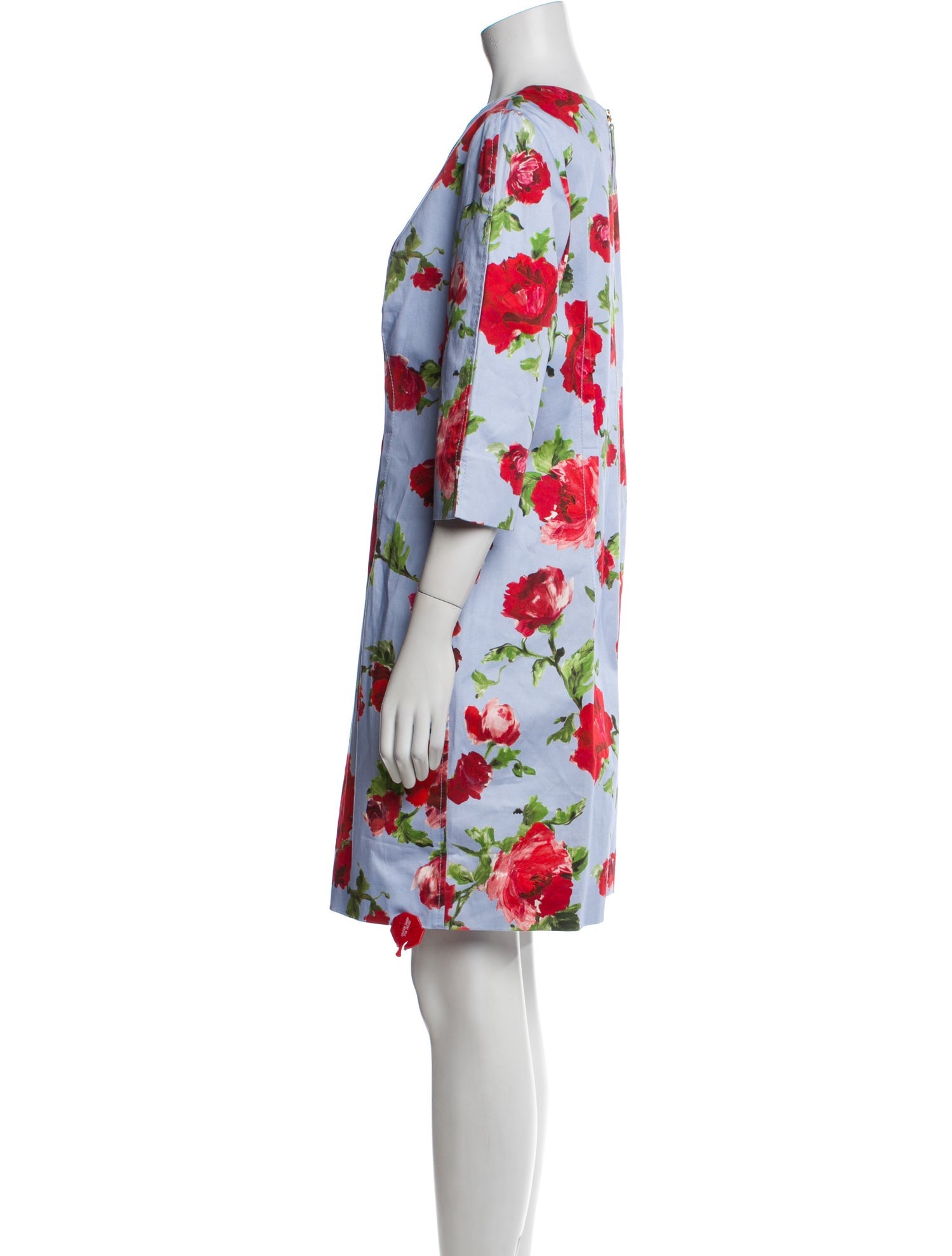 Carolina Herrera Floral Print Mini Dress