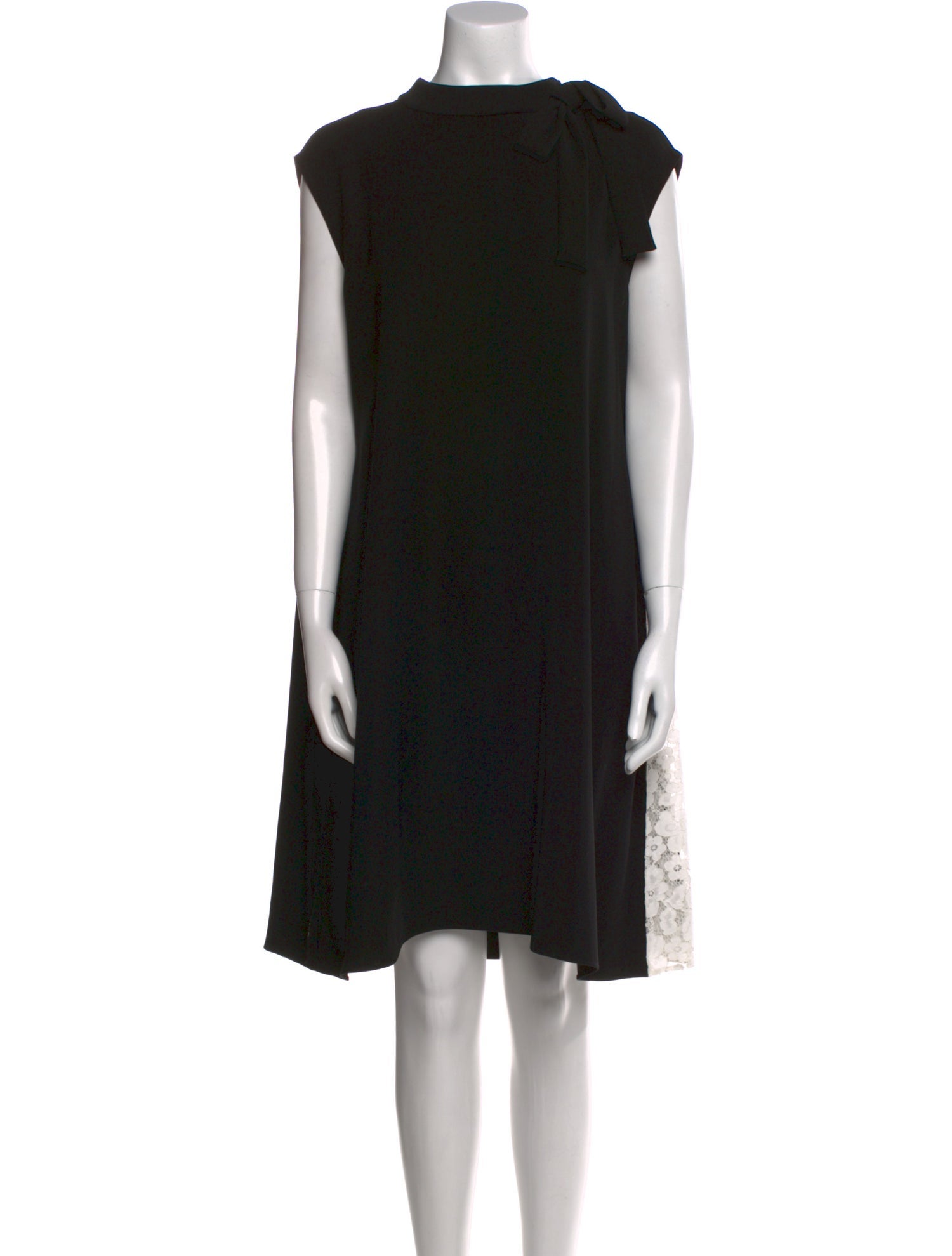 Carolina Herrera Mock Neck Knee-Length Dress